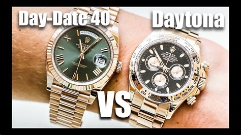 rolex daytona vs day date ii|rolex day date review.